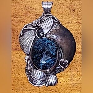 Huge Rare Vintage Navajo Style Pendant
